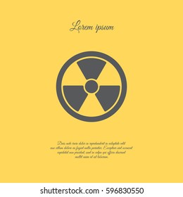 Web icon. Radiation hazard