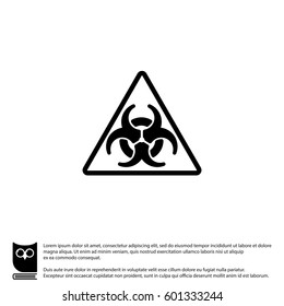 Web icon. Radiation hazard