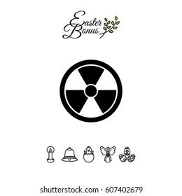 Web icon. Radiation hazard