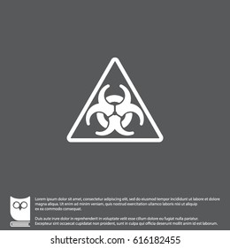 Web icon. Radiation hazard