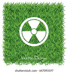 Web icon. Radiation hazard