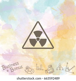 Web icon. Radiation hazard