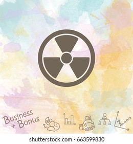 Web icon. Radiation hazard