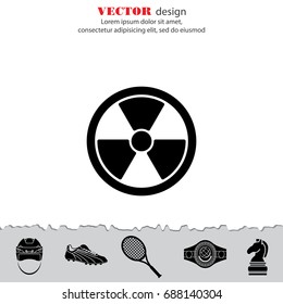 Web icon. Radiation hazard