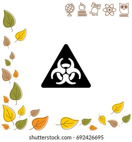 Web icon. Radiation hazard