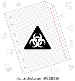 Web icon. Radiation hazard