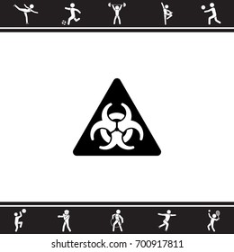 Web icon. Radiation hazard