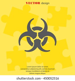 Web icon. Radiation hazard, biohazard