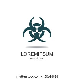 Web icon. Radiation hazard, biohazard