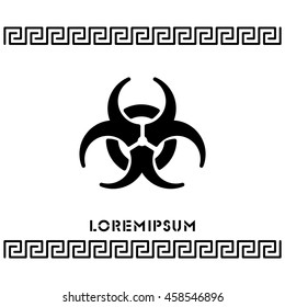 Web icon. Radiation hazard, biohazard