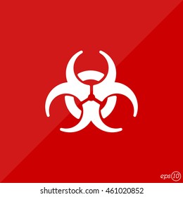 Web icon. Radiation hazard, biohazard
