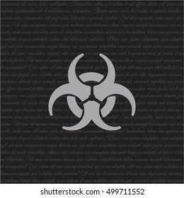 Web icon. Radiation hazard, biohazard