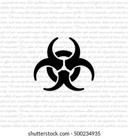 Web icon. Radiation hazard, biohazard