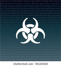 Web icon. Radiation hazard, biohazard