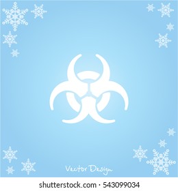Web icon. Radiation hazard, biohazard