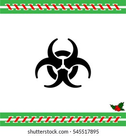 Web icon. Radiation hazard, biohazard