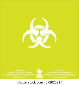Web icon. Radiation hazard, biohazard