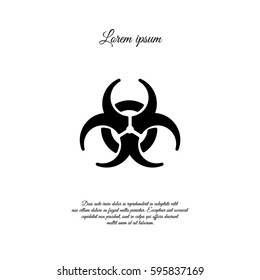 Web icon. Radiation hazard, biohazard