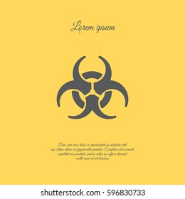 Web icon. Radiation hazard, biohazard
