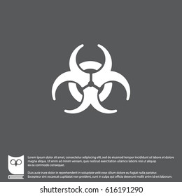 Web icon. Radiation hazard, biohazard