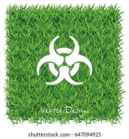Web icon. Radiation hazard, biohazard
