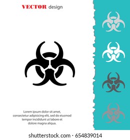 Web icon. Radiation hazard, biohazard
