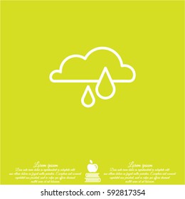Web icon. Rain Cloud