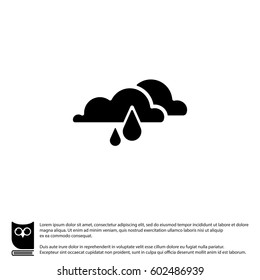 Web icon. Rain Clouds

