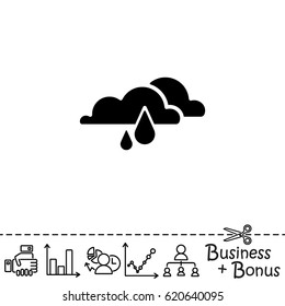 Web icon. Rain Clouds

