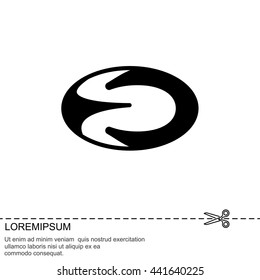 Web icon. Rugby ball