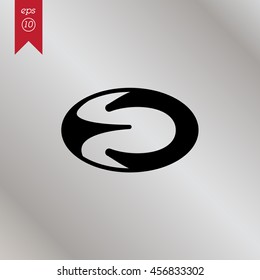 Web icon. Rugby ball