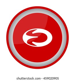 Web icon. Rugby ball
