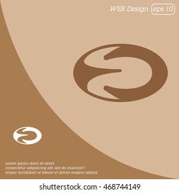 Web icon. Rugby ball