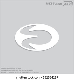 Web icon. Rugby ball