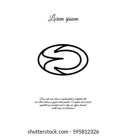 Web icon. Rugby ball