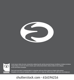 Web icon. Rugby ball