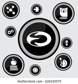 Web icon. Rugby ball