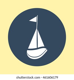 Web Icon of Sailboat.
