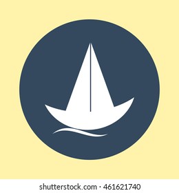 Web Icon of Sailboat.