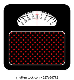 Web icon of scales, weighing, weight, balance on a white background