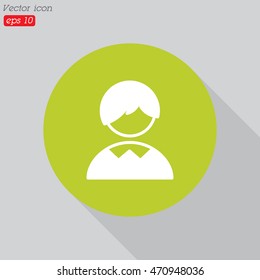 Web icon. Schoolboy, boy