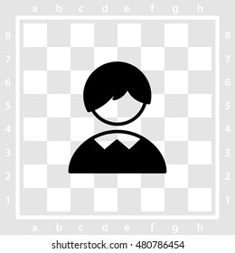 Web icon. Schoolboy, boy