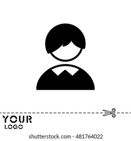 Web icon. Schoolboy, boy