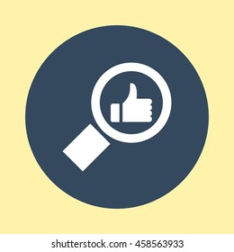 Web Icon of Search & Like.