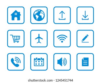 Web icon set