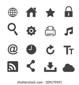 Web icon set