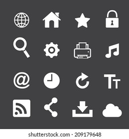 Web icon set