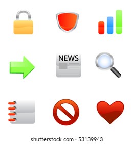 Web icon set