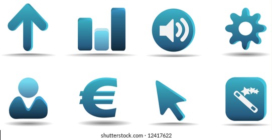 Web icon set 3 | Aqua series. Find more from the same series in my portfolio.