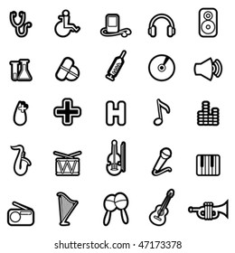 conjunto de iconos web 3 (fácilmente modificable)